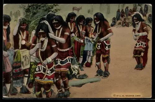 AK Hopi Snake Dance, Indianer beim Schlangentanz