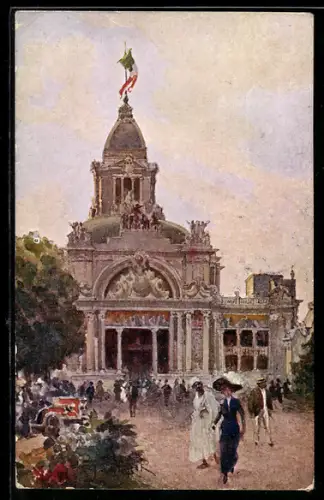 Künstler-AK Torino, Esposizione Internationale 1911, Padiglione Delle Feste
