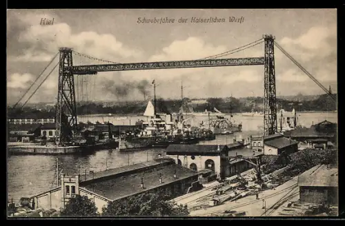AK Kiel, Schwebefähre der Kaiserlichen Werft