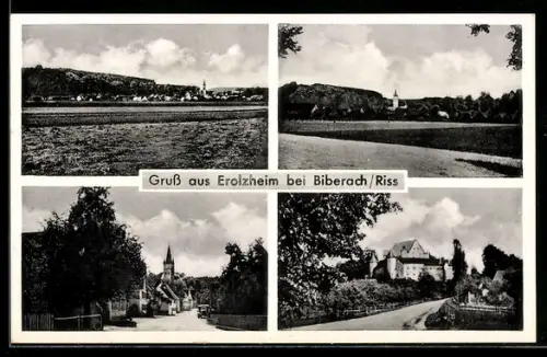 AK Erolzheim bei Biberach, Teilansicht, Strassenpartie, Ortspartie
