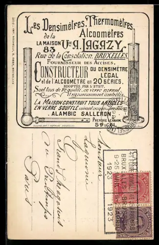 AK Bruxelles, La Maison Lagazy, Les Denimètres Thermomètres, Rue de la Corsolation 83