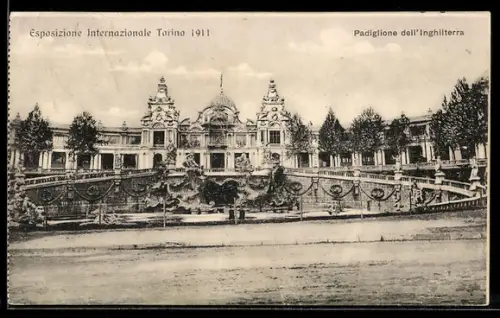 AK Torino, Esposizione Internazionale 1911, Padiglione dell`Inghilterra