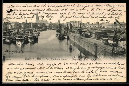 AK Köln a. Rh., Partie am Rheinauhafen