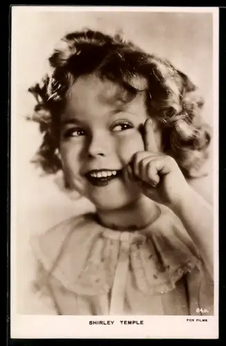AK Schauspielerin Shirley Temple im Kostüm einer Filmrolle