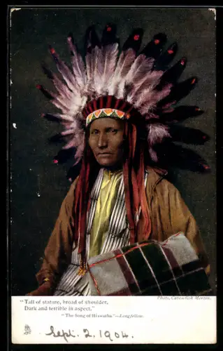 AK The Song of Hiawatha, Indianer