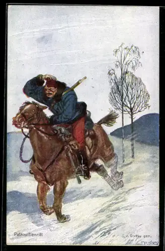 AK Rotes Kreuz Nr. 366, Patrouillenritt