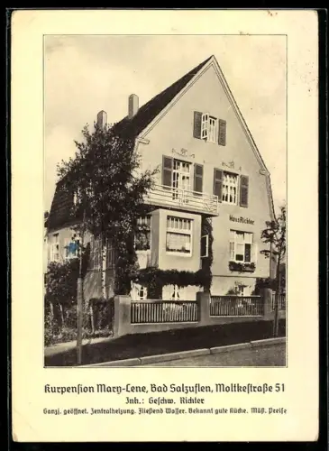 AK Bad Salzuflen, Kurpension Mary-Lene, Moltkestrasse 51, Inh. Geschw. Richter
