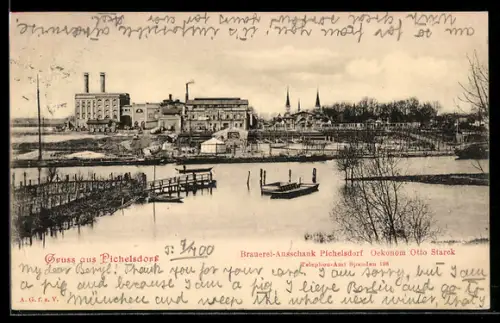 AK Berlin-Pichelsdorf, Brauerei-Ausschank Pichelsdorf, Ökonom Otto Starck