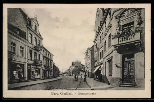 AK Berg. Gladbach, Partie in der Gronauerstrasse