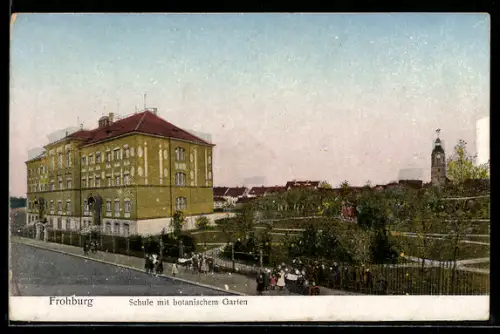 AK Frohburg, Schule mit botanischem Garten