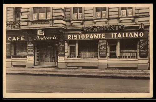 AK Berlin-Kreuzberg, Italienisches Restaurant Sorrento, Inh. Francesco Andreoli, Anhalter Strasse 14