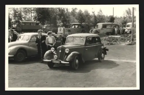 24 Fotografien Auto DKW F7 / IFA, Adler, Camping Urlaub