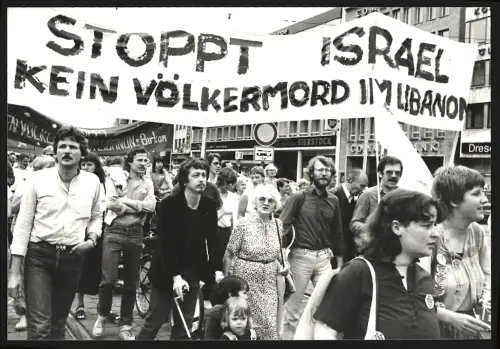13 Fotografien Solidaritätsdemonstrationen mit Palästina und dem Libanon im Jahr 1982, Free Palestine, PLO