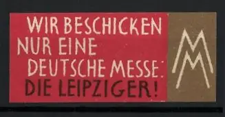 Reklamemarke Leipzig, Leipziger Messe, MM-Logo