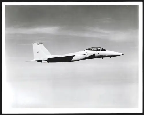 Fotografie Flugzeug McDonnel Douglas F-15 Eagle der USAF im Fluge, Kennung 10291, 1974