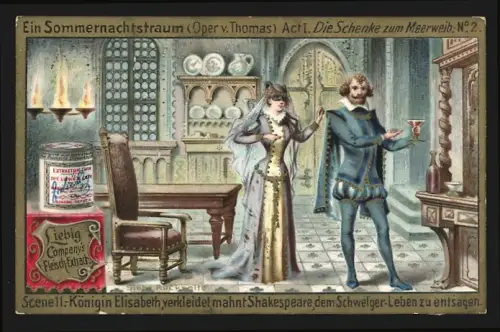 Sammelbild Liebig, Ein Sommernachtstraum, Oper v. Thomas