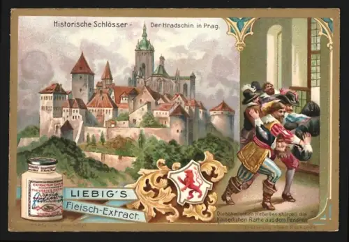 Sammelbild Liebig, Historische Schlösser, Der Hradschin in Prag