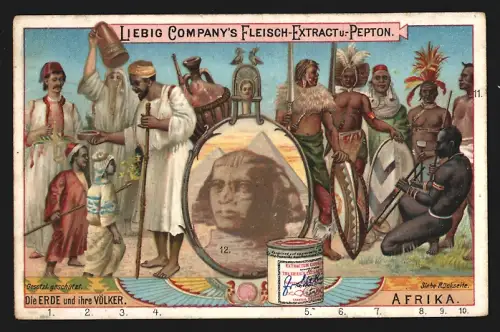 Sammelbild Liebig, Die Erde und ihre Völker, Afrika