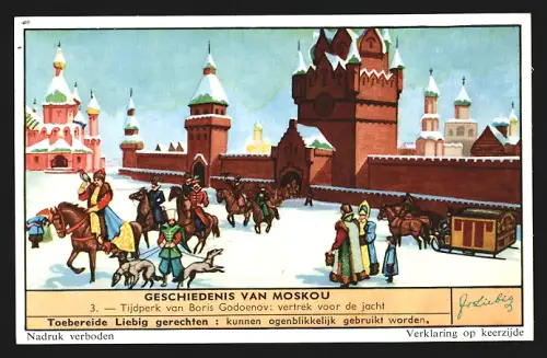 Sammelbild Liebig, Geschiedenis van Moskau, Tijdperk van Boris Godoenov