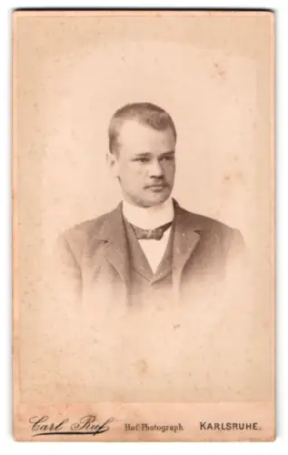 Fotografie Carl Ruf, Karlsruhe, Amalienstrasse 26, Porträt des Herrn W. Grabowsky, 1892