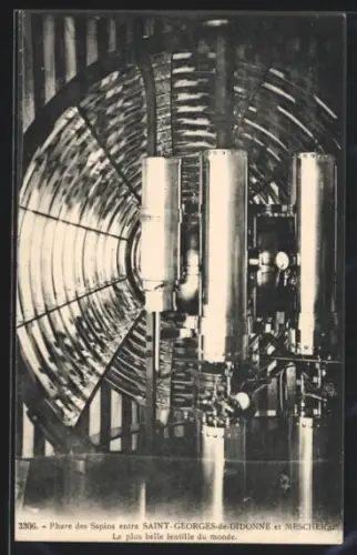 AK Saint-Georges-de-Didonne, Phare des Sapins, La plus belle lentille du monde, Leuchtturm