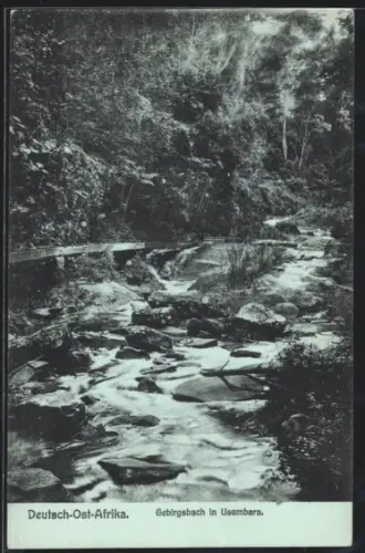 AK Usambara, Partie am Gebirgsbach