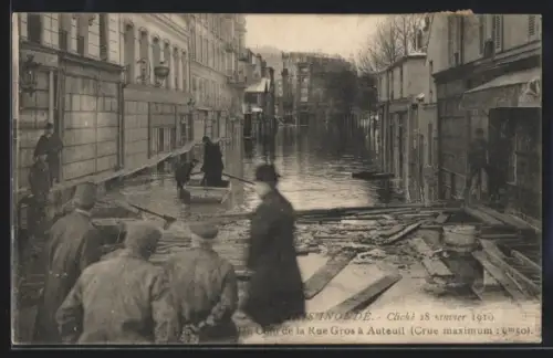 AK Paris, Inonde, Cliche 28 Janvier 1910, Hochwasser