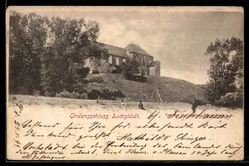 AK Lochstädt, Blick auf das Ordensschloss Lochstädt