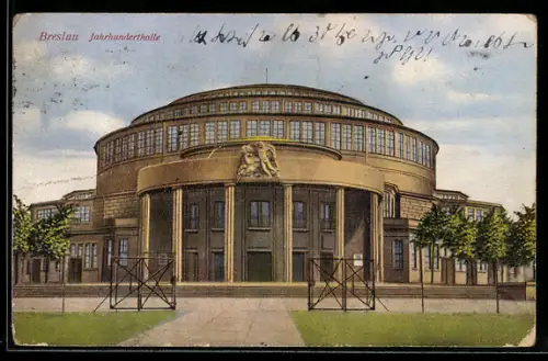 AK Breslau, Portal der Jahrhunderthalle