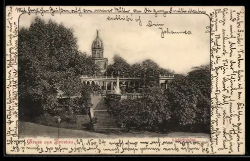 AK Breslau, Blick auf die Liebichshöhe