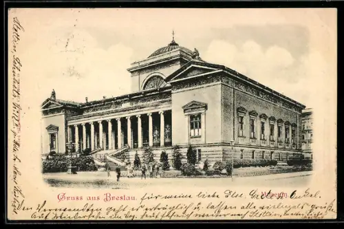 AK Breslau, Partie am Museum
