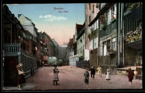 AK Breslau, Partie mit Alte Ohle