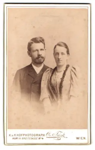 Fotografie Otmar v. Türk, Wien, Breitegasse 4, Porträt eines Paares mit Albert List