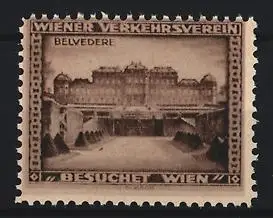 Reklamemarke Wien, Besucht Wien, Belvedere