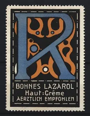 Reklamemarke Bohnes Lazarol Haut-Crème