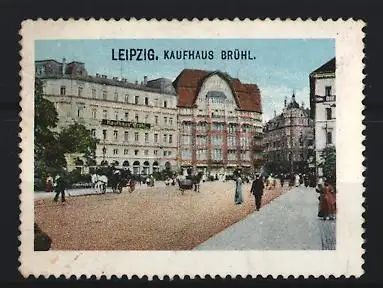 Reklamemarke Leipzig, Kaufhaus Brühl