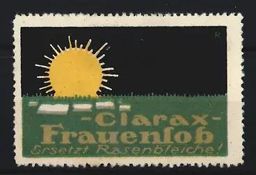 Reklamemarke Clarax Frauenlob, Sonnensymbol