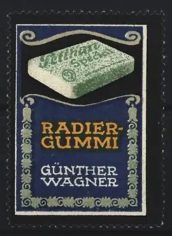 Reklamemarke Günther Wagner, Radiergummi
