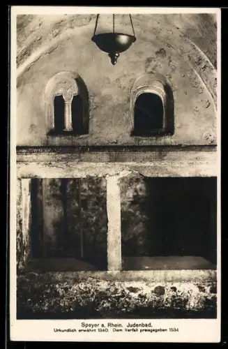AK Speyer / Rhein, Innenansicht vom Judenbad