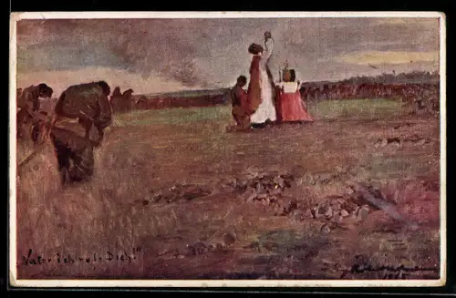 AK Rotes Kreuz Nr. 437: Österreichische Soldaten bei der Feldmesse