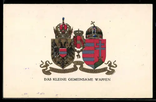 AK Das kleine gemeinsame Wappen von Österreich, Rotes Kreuz