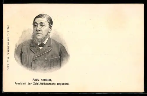 AK Paul Kruger, President der Zuid-Afrikaansche Republiek