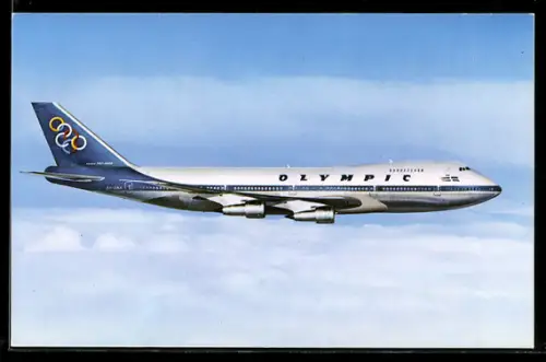 AK Passagierflugzeug des Typs Boeing 747-200 B Jumbo Jet der Fluggesellschaft Olympic Airways