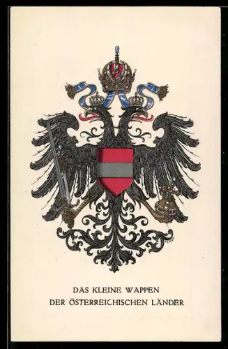 AK Österreich, das Wappentier, Rotes Kreuz
