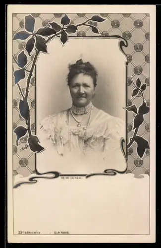 AK Portrait der Königin von Sachsen