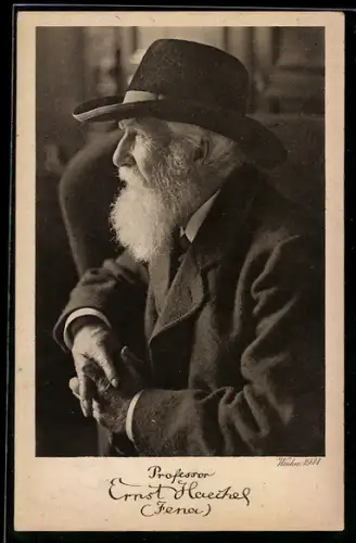 AK Jena, Porträt des Arztes Professor Ernst Haeckel