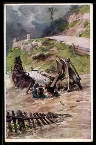 AK Rotes Kreuz Nr. 496: Wachtmeister im Landwehr-Ulanenregiment Nr. 2, Johann Rinagl