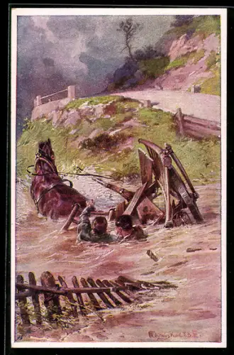 AK Rotes Kreuz Nr. 496: Wachtmeister im Landwehr-Ulanenregiment Nr. 2, Johann Rinagl