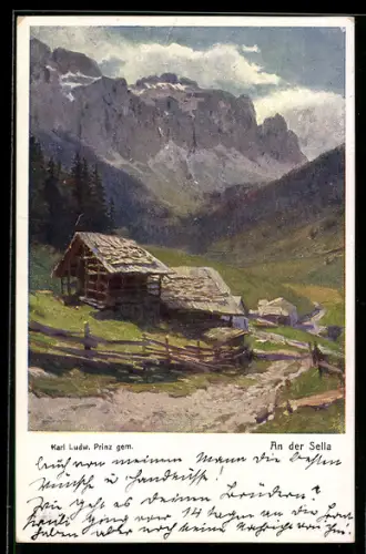 AK Rotes Kreuz Nr. 404: Karl L. Prinz: An der Sella