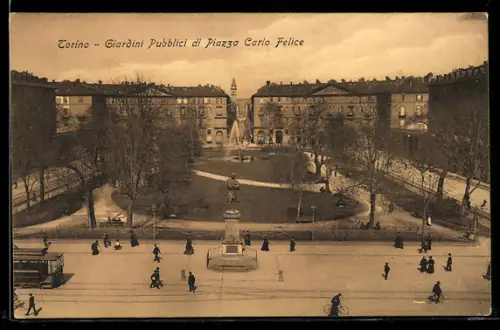 AK Torino, Giardini Pubblici di Piazza Carlo Felice
